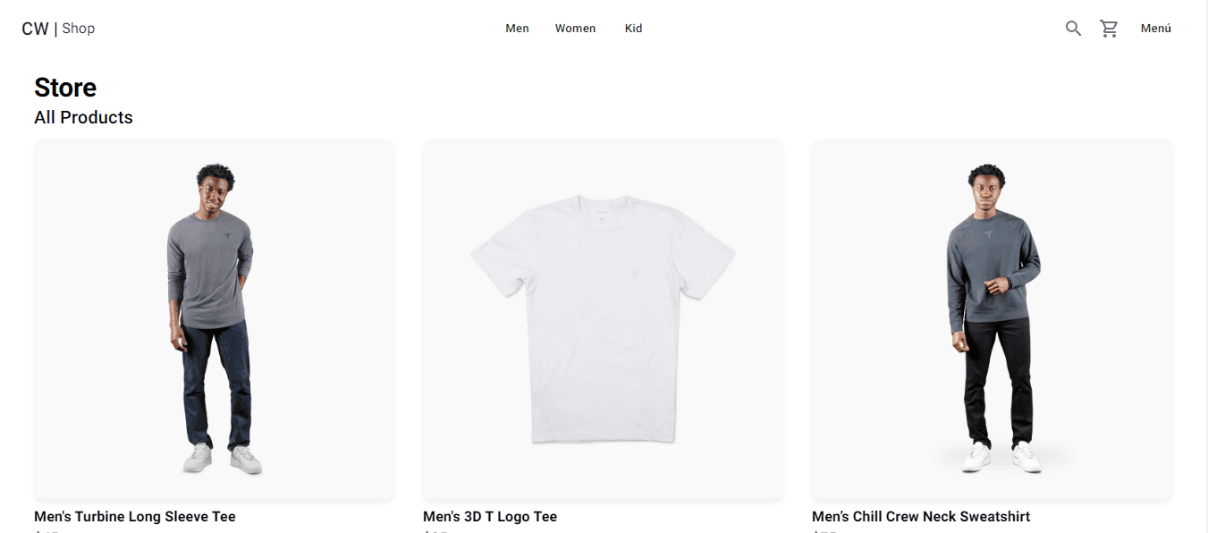 Project CW Shop by Ivan Campos Wainer